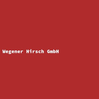 Hersteller: Wegener Hirsch GmbH