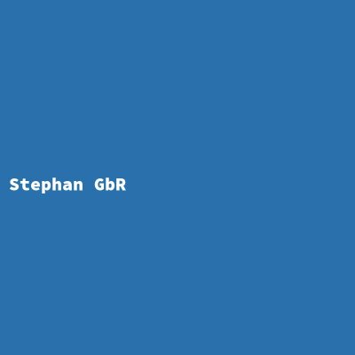 Hersteller: Stephan GbR