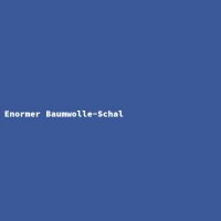Enormer Baumwolle-Schal