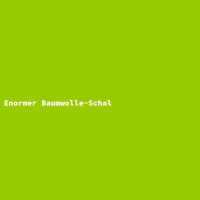 Enormer Baumwolle-Schal