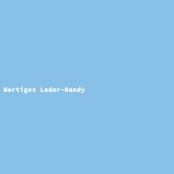 Wertiges Leder-Handy