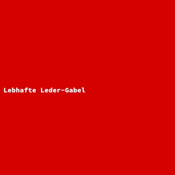 Lebhafte Leder-Gabel