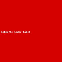 Lebhafte Leder-Gabel