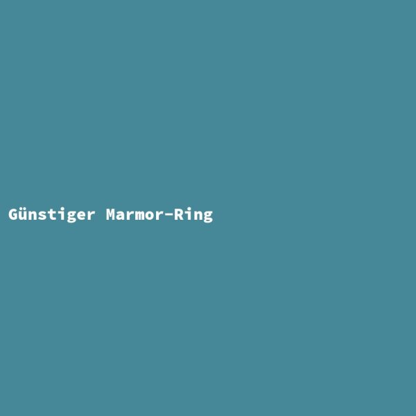 Günstiger Marmor-Ring