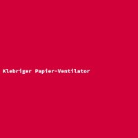 Klebriger Papier-Ventilator