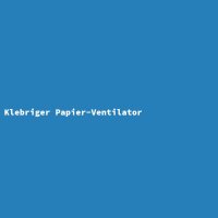 Klebriger Papier-Ventilator