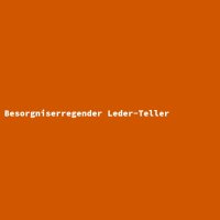 Besorgniserregender Leder-Teller