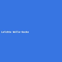 Leichte Wolle-Socke