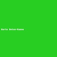 Harte Beton-Kanne
