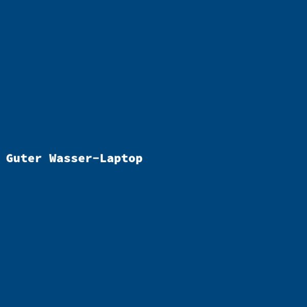Guter Wasser-Laptop