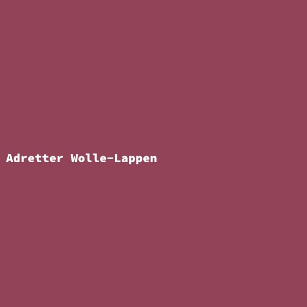 Adretter Wolle-Lappen