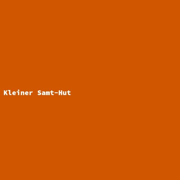 Kleiner Samt-Hut