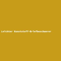 Leichter Kunststoff-Briefbeschwerer