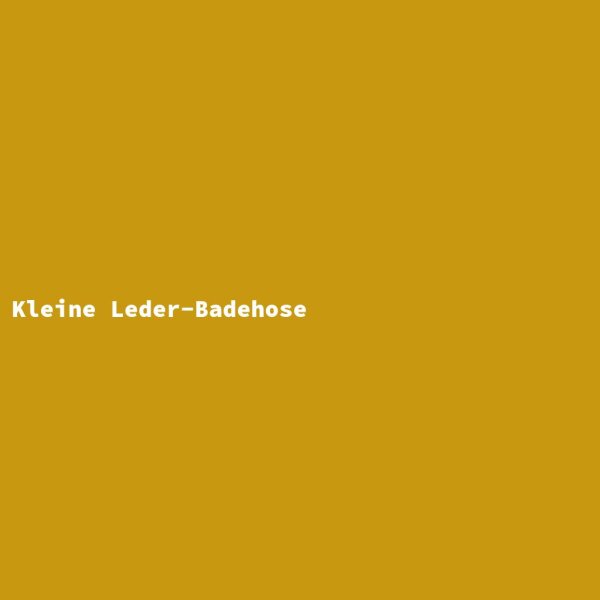 Kleine Leder-Badehose